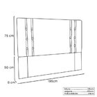 Cabeceira King 195cm Genova Spezzia Branco