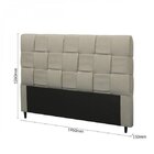 Cabeceira King 195cm Linho Ravena  Cru