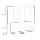 Cabeceira King 195cm Linho Ravenna Pérola