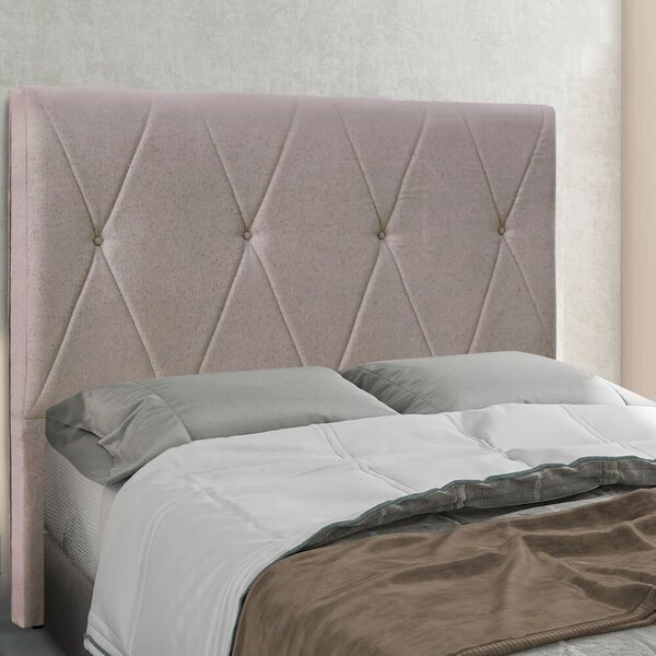 Cabeceira King 195cm Linho Rústico Aquilla  Areia