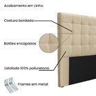 Cabeceira King 195cm Linho Verona Dourado