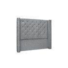 Cabeceira King 195cm Linho Vicenza Cinza