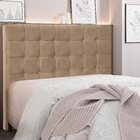 Cabeceira King 195cm Suede Verona Spezzia Bege