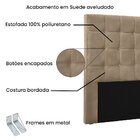 Cabeceira King 195cm Suede Verona Spezzia Bege