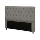 Cabeceira King 195cm Suede Viena  Cinza