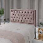 Cabeceira King 195cm Veludo Baronesa  Rosê