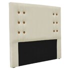 Cabeceira King 195cm Veludo Gênova  Bege