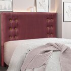 Cabeceira King 195cm Veludo Gênova  Vinho