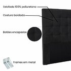 Cabeceira King 195cm Veludo Verona  Preto
