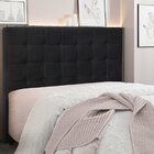Cabeceira King 195cm Veludo Verona  Preto