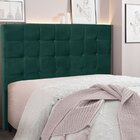 Cabeceira King 195cm Veludo Verona  Verde Floresta