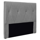 Cabeceira King 1 95m Aquilla Linho Rústico - Pallazio - Cinza