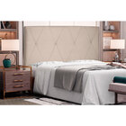 Cabeceira King 1 95m Aquilla Suede - Pallazio - Bege