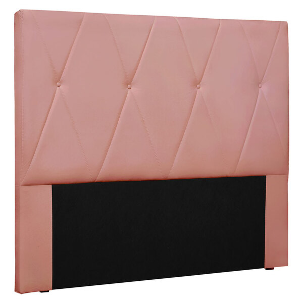 Cabeceira King 1 95m Aquilla Veludo Rosa - Pallazio