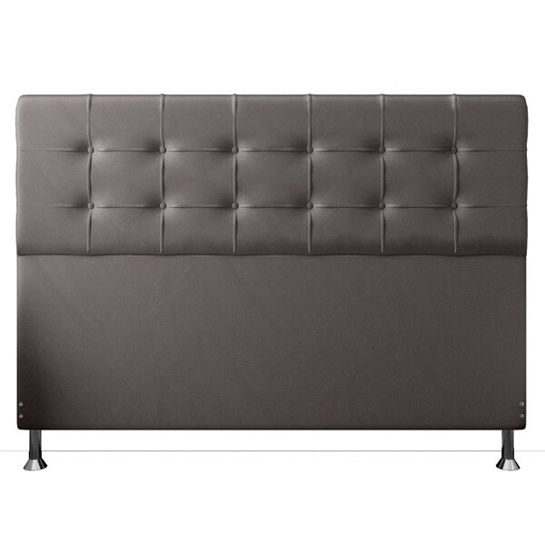 Cabeceira King 1 95m Atenas Suede Cinza - Pallazio