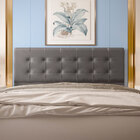 Cabeceira King 1 95m Atenas Suede Cinza - Pallazio