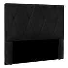 Cabeceira King 1 95m Ávila Suede Preto - Pallazio