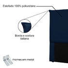 Cabeceira King 1 95m Barcelona Suede Azul Marinho - Pallazio