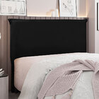 Cabeceira King 1 95m Barcelona Suede Preto - Pallazio
