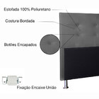 Cabeceira King 1 95m Berlim Corano Cinza - Pallazio