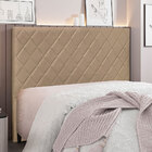 Cabeceira King 1 95m Córdoba Suede - Pallazio - Bege