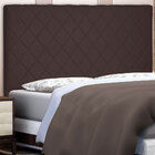 Cabeceira King 1 95m Esmeralda Suede - Pallazio - Marrom Café