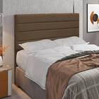 Cabeceira King 1 95m Friburgo Suede Marrom - Pallazio