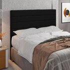 Cabeceira King 1 95m Friburgo Suede Preto - Pallazio