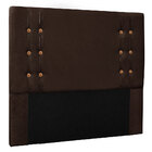 Cabeceira King 1 95m Genova Suede Marrom Café - Pallazio