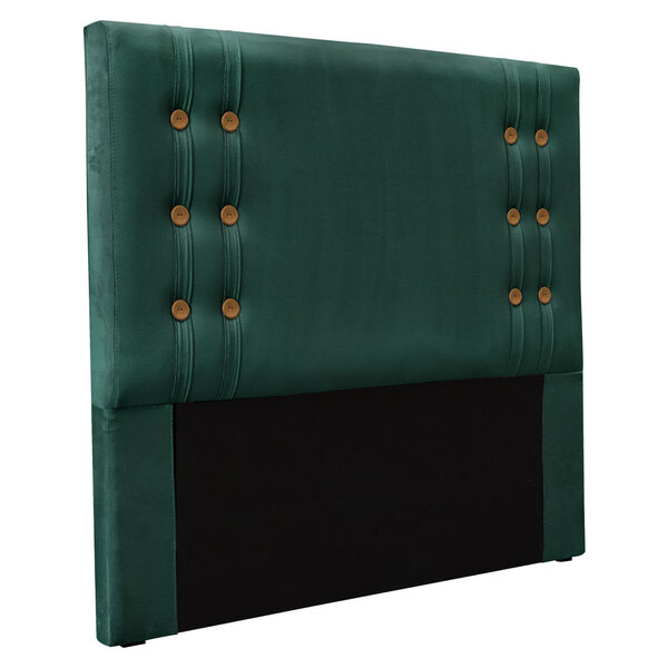 Cabeceira King 1 95m Genova Veludo Verde Floresta - Pallazio