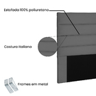 Cabeceira King 1 95m La Italiana Suede - Pallazio - Cinza