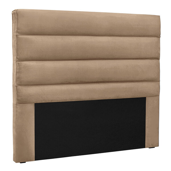Cabeceira King 1 95m Las Palmas Suede Bege - Pallazio
