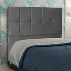 Cabeceira King 1 95m Lisboa Suede - Pallazio - Cinza