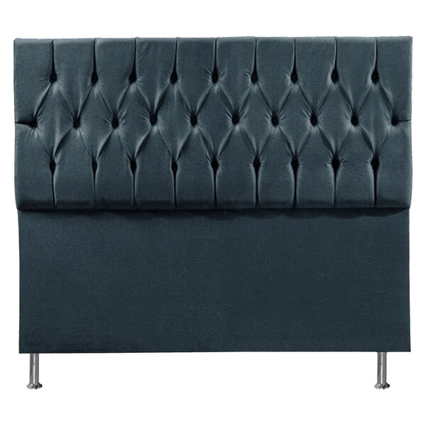Cabeceira King 1 95m Madrid Suede Azul Marinho - Pallazio