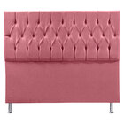 Cabeceira King 1 95m Madrid Suede Rosa - Pallazio