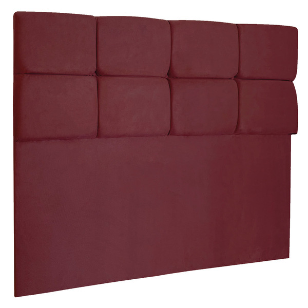 Cabeceira King 1 95m Nina Suede Marsala - Pallazio