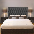 Cabeceira King 1 95m Paris Suede Cinza - Pallazio