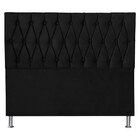 Cabeceira King 1 95m Paris Suede Preto - Pallazio