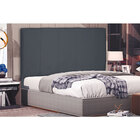 Cabeceira King 1 95m Ravenna Suede - Pallazio - Cinza