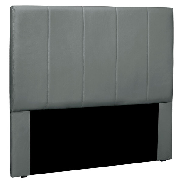 Cabeceira King 1 95m Ravenna Veludo Cinza Chumbo - Pallazio