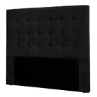 Cabeceira King 1 95m Santiago Suede - Pallazio - Preto