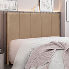 Cabeceira King 1 95m Sevilha Suede - Pallazio - Bege