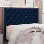 Cabeceira King 1 95m Toledo Suede Azul Marinho - Pallazio