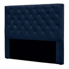 Cabeceira King 1 95m Toledo Suede Azul Marinho - Pallazio