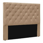 Cabeceira King 1 95m Toledo Suede Bege - Pallazio
