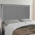 Cabeceira King 1 95m Veneza Linho Rústico - Pallazio - Cinza