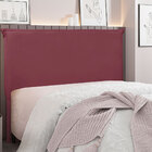 Cabeceira King 1 95m Veneza Veludo Vinho - Pallazio