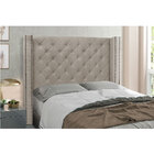 Cabeceira King 1 95m Vicenza Linho Rústico - Pallazio - Areia