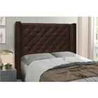 Cabeceira King 1 95m Vicenza Suede Marrom Café - Pallazio