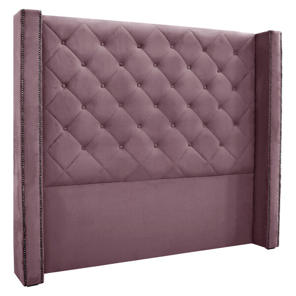 Cabeceira King 1 95m Vicenza Veludo Uva - Pallazio